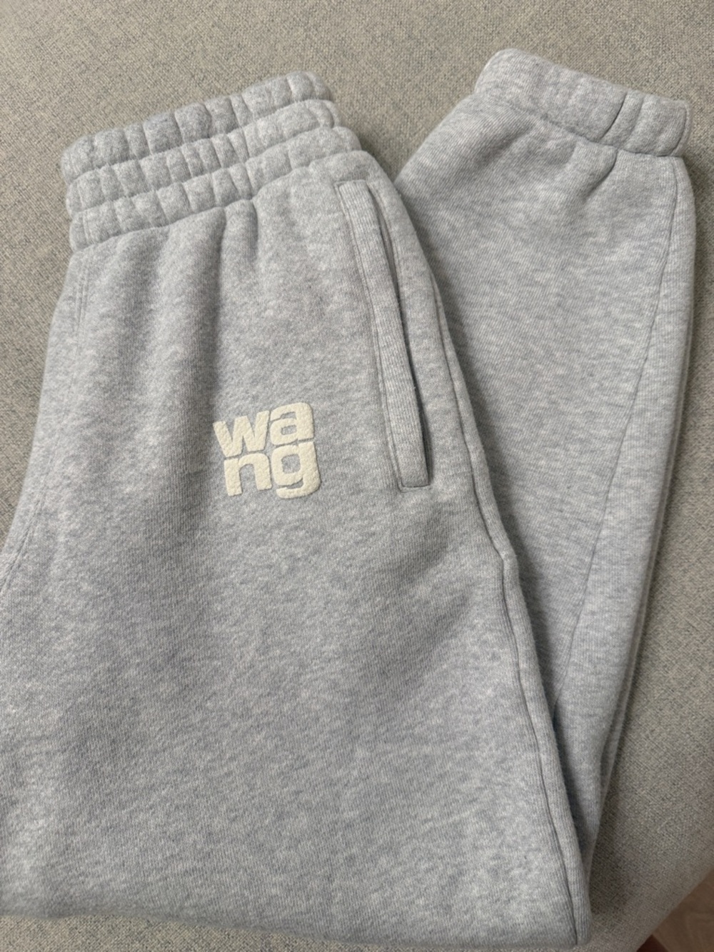 Alexander Wang Puff Logo Essential Terry Sweatpants